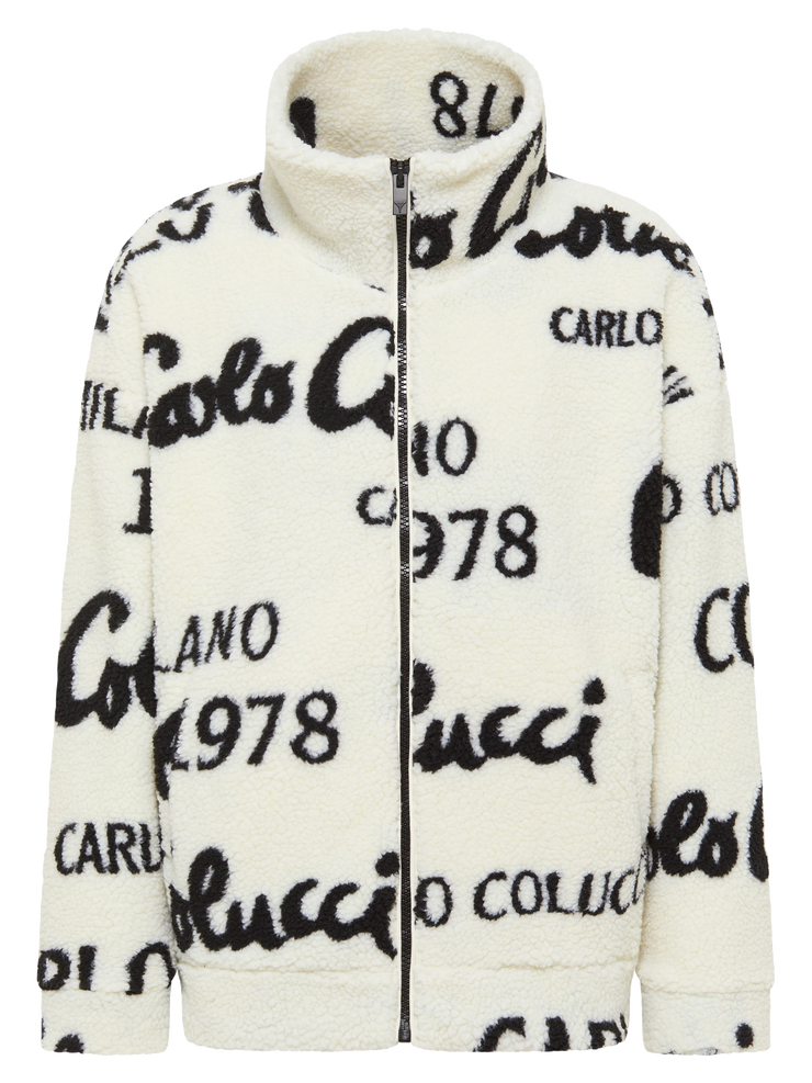 Carlo Colucci teddy MILANO Zip jacket white