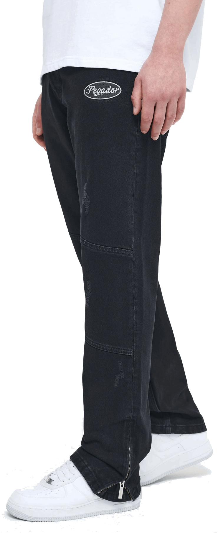 Pegador Alber Straight Jeans washed black ink