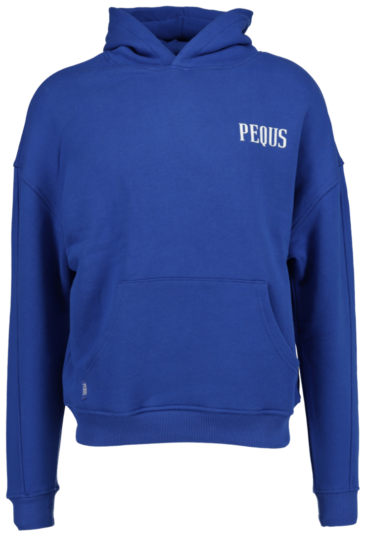 PEQUS Back Logo Hoodie blue Vorne