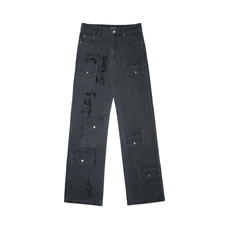 22DABE22 Grey Multi-Pocket Denim