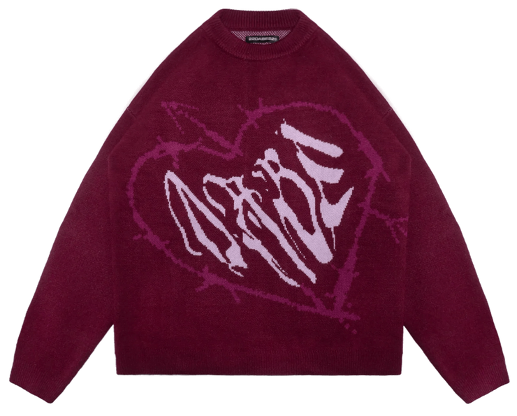22DABE22 Wine Red Amor Knit