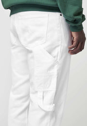 EightyFive White Garbadin Jeans white Rückseite Taschen