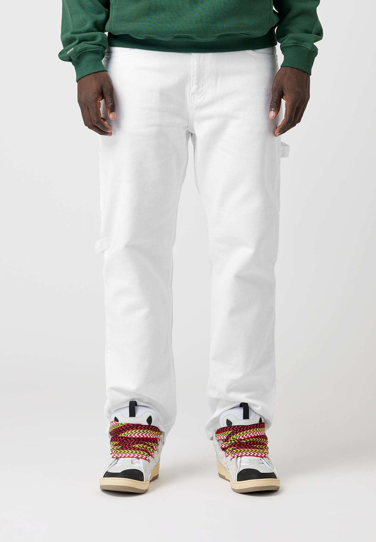 EightyFive White Garbadin Jeans white Frontansicht