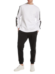 Carlo Colucci Sweatshirt Basic Line Weiß Model