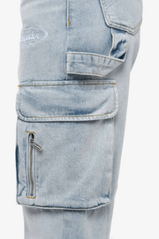 Pegador Hills Wide Cargo Jeans Vintage bright blue