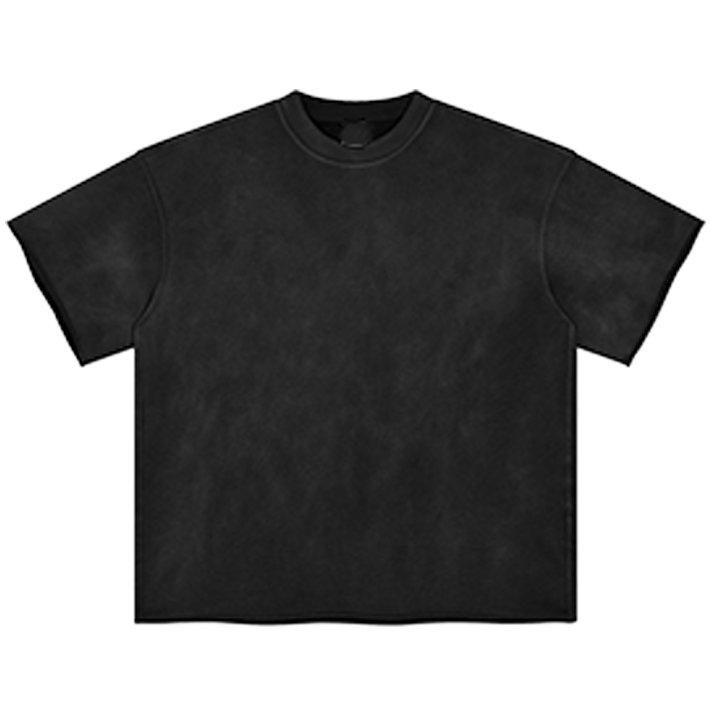 Basic Washed Dark Black Tee / T-Shirt