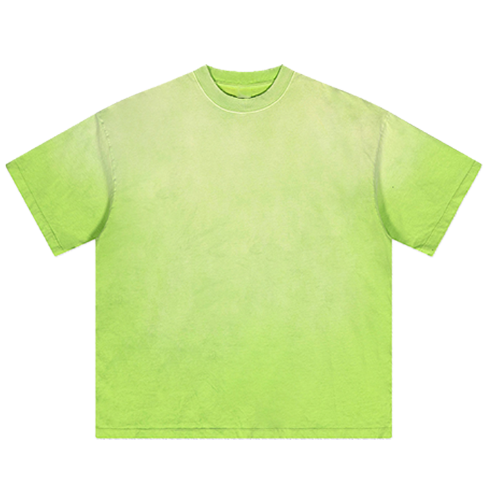 Basic Washed Neon Green Tee / T-Shirt