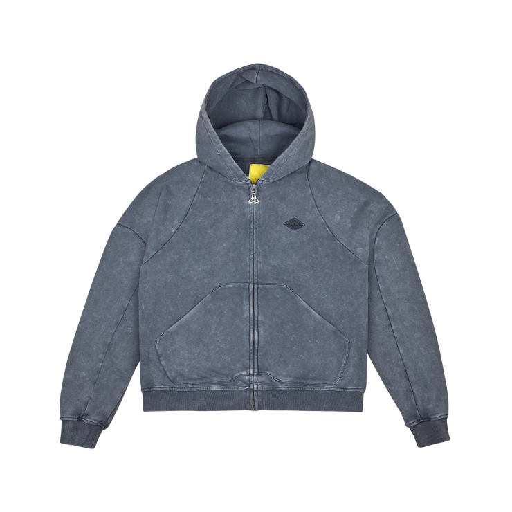 DIVENTION Trinity Zip-Hoody Washed Black