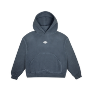 DIVENTION Rhombus Hoody washed black