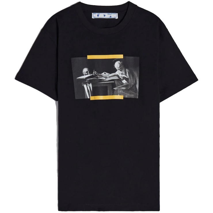 OFF-WHITE Caravaggio Painting S/S T-Shirt Black/Yellow Frontseite