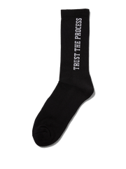 Pegador Trust The Process Cross Logo Socks black white