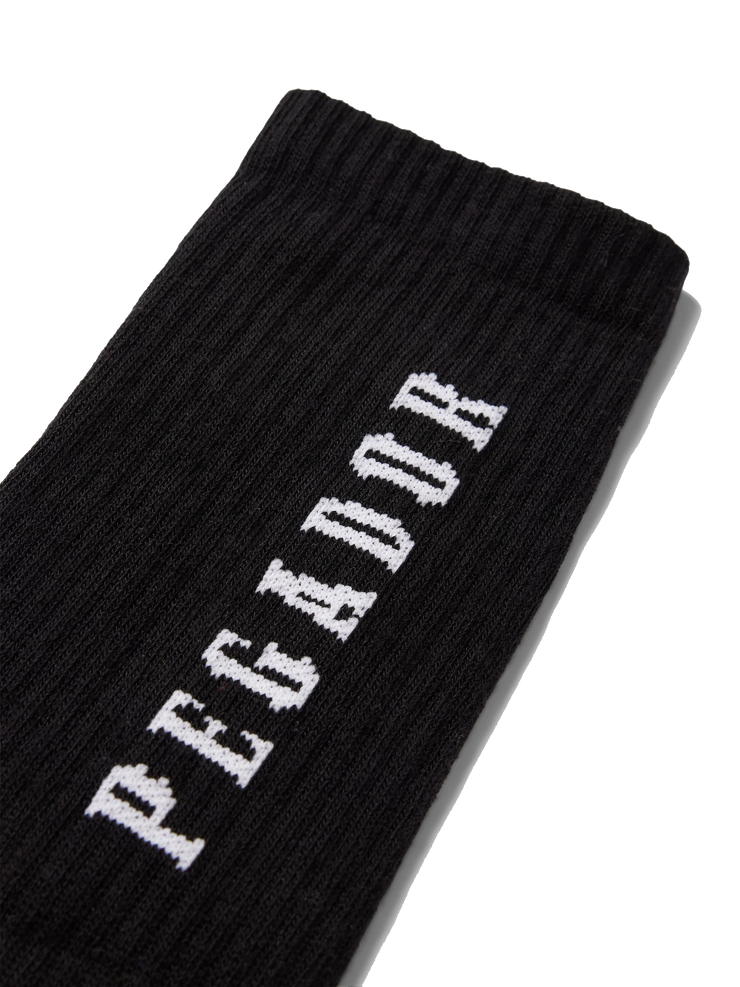 Pegador Trust The Process Cross Logo Socks black white