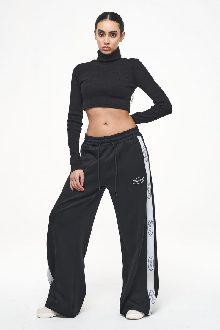 Pegador Zito Rib Cropped Turtelneck Longsleeve black