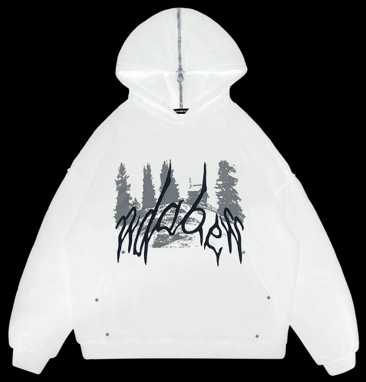 22DABE22 White Forest Hoodie