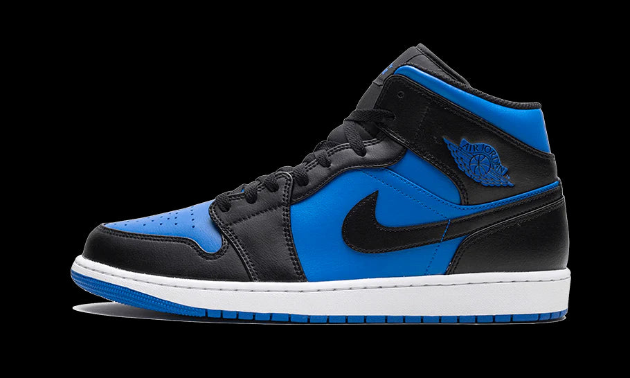 Jordan 1 Mid Black Royal Blue