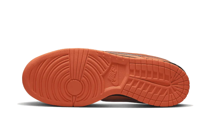 Die Sohle des Nike SB Dunk Low Concepts Orange Lobster