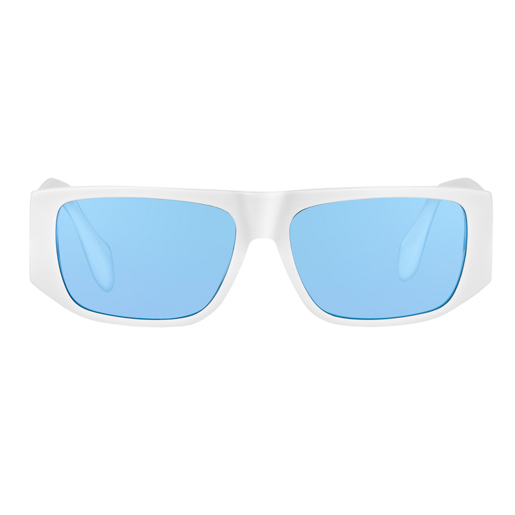 DIVENTION BRILLE WEIß (BLAUE GLÄSSER)