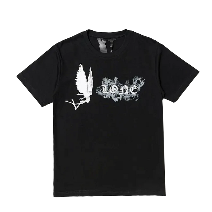 Vlone Smoke Demon Angel Shirt Schwarz