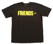 Vlone Friends Shirt Schwarz/Gelb