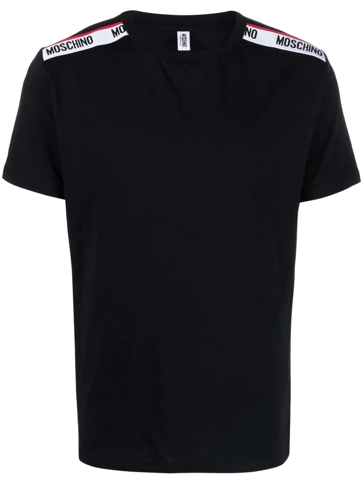 Moschino Shoulder Stripe Shirt Schwarz