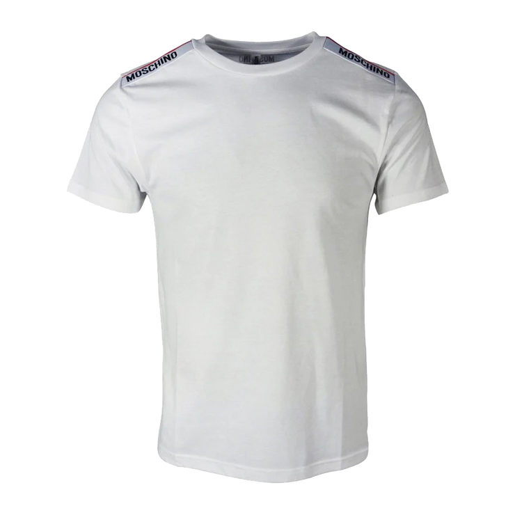 Moschino Shoulder Stripe Shirt Weiß