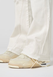 EightyFive Contrast Flared Jeans white Bund