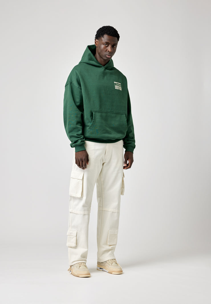 EightyFive Baggy Cargo Pants off white Model Frontansicht