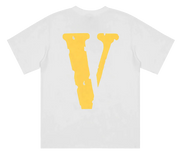 Vlone Friends Shirt Weiß/Gelb Rückansicht