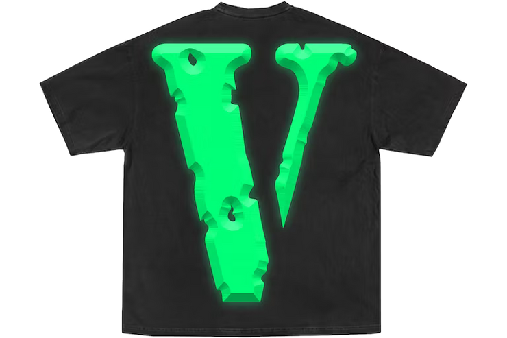 Vlone NBA Youngboy Cross Roads Shirt Black/Green Rückansicht