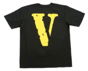 Vlone Friends Shirt Schwarz/Gelb Rückansicht