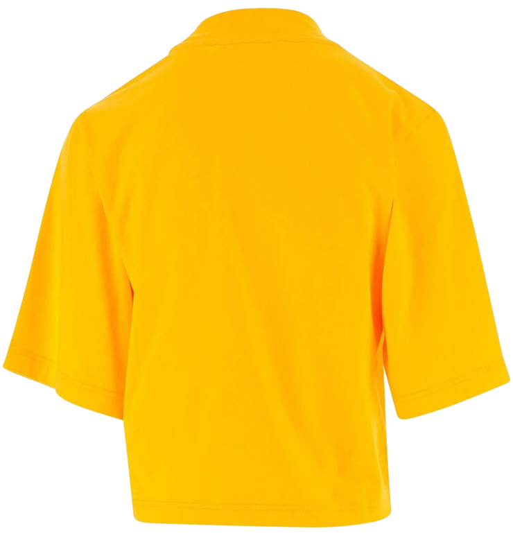 Palm Angels Teddy Print T-Shirt Yellow Rückansicht