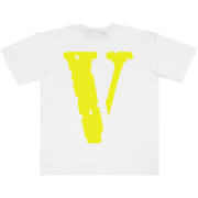 Vlone Staple Shirt Weiß/Gelb Rückansicht