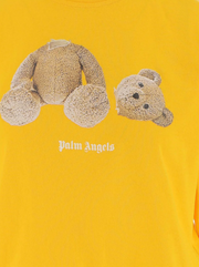 Palm Angels Teddy Print T-Shirt Yellow Print
