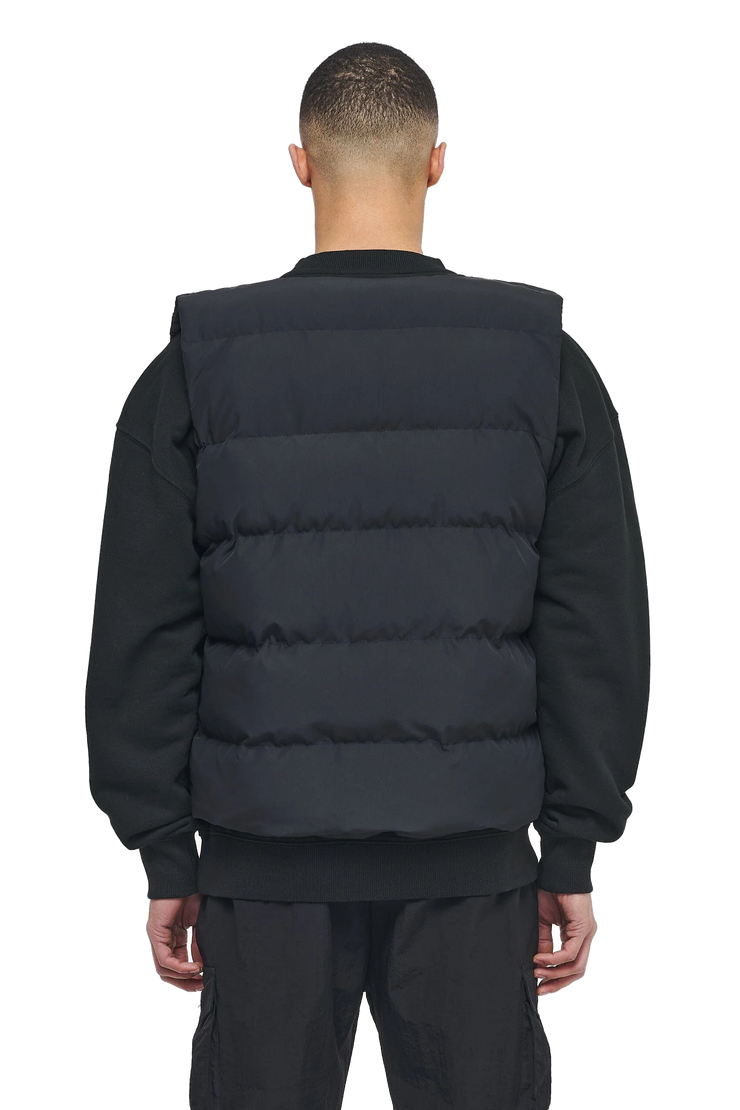 Pegador Aberdeen Round Neck Puffer Vest Black ink