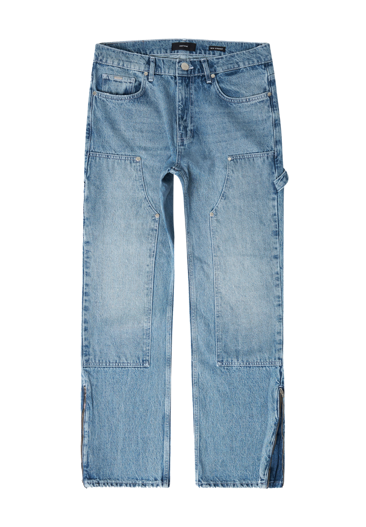 EightyFive Zipped Carpenter Jeans dark blue