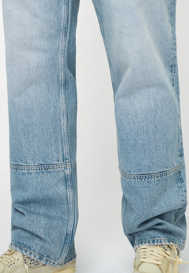 EightyFive Dividing Seam Jeans Sand Blue Bund und Schnitt