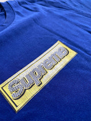 Supreme Bling Box Logo Tee Blue