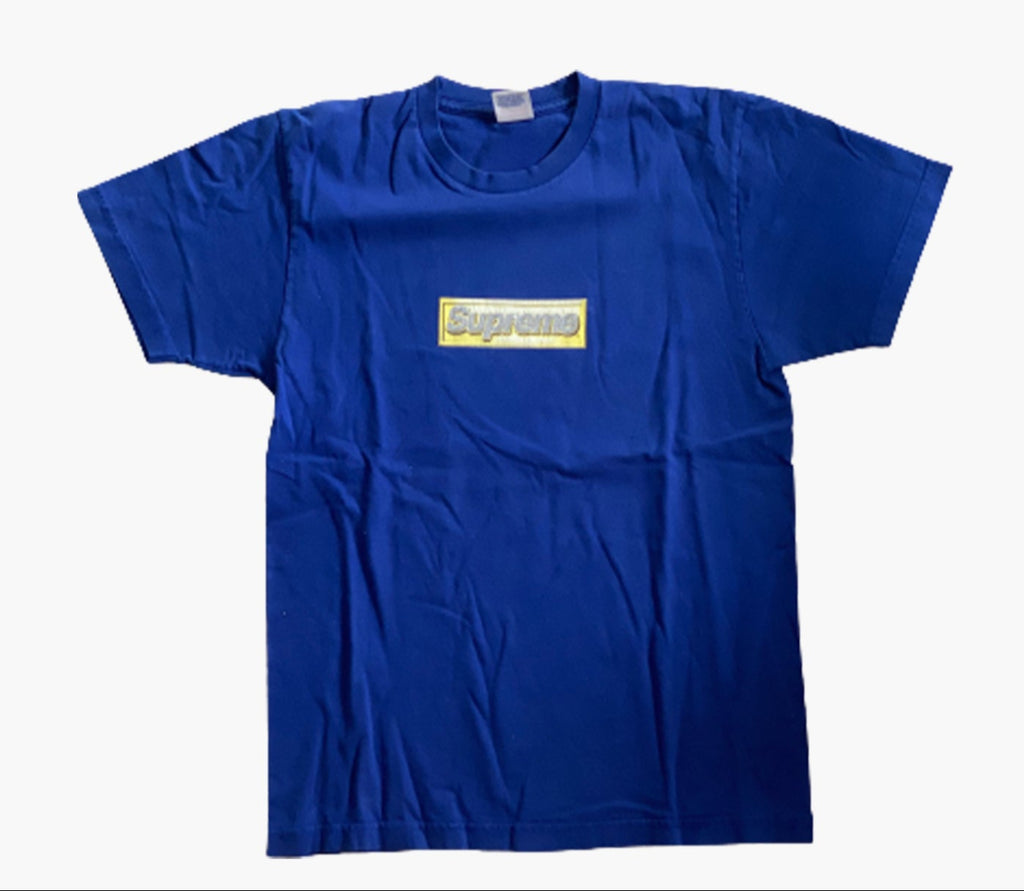 Supreme Bling Box Logo Tee Blue