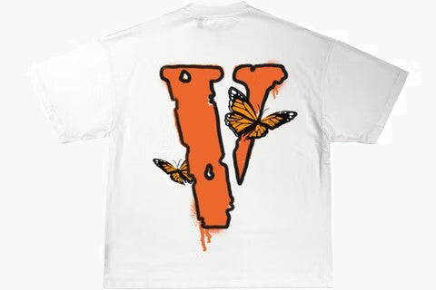 Vlone x Juice Wrld Butterfly T-Shirt White Rückseite