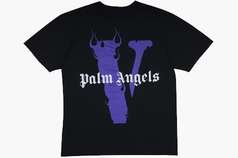 Vlone x Palm Angels T-Shirt Black/Purple Cropz GmbH 
